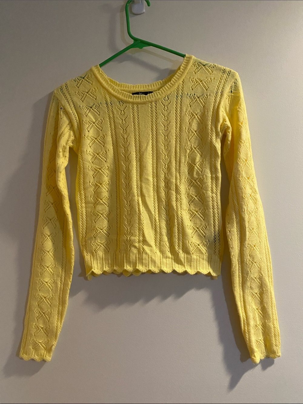 Yellow Spring Patterned Small Sweater